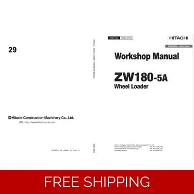 HITACHI ZW180-5A WHEEL LOADER WORKSHOP MANUAL AND DIAGRAMS HITACHI ZW180-5A WHEEL LOADER WORKSHOP MANUAL AND DIAGRAMS